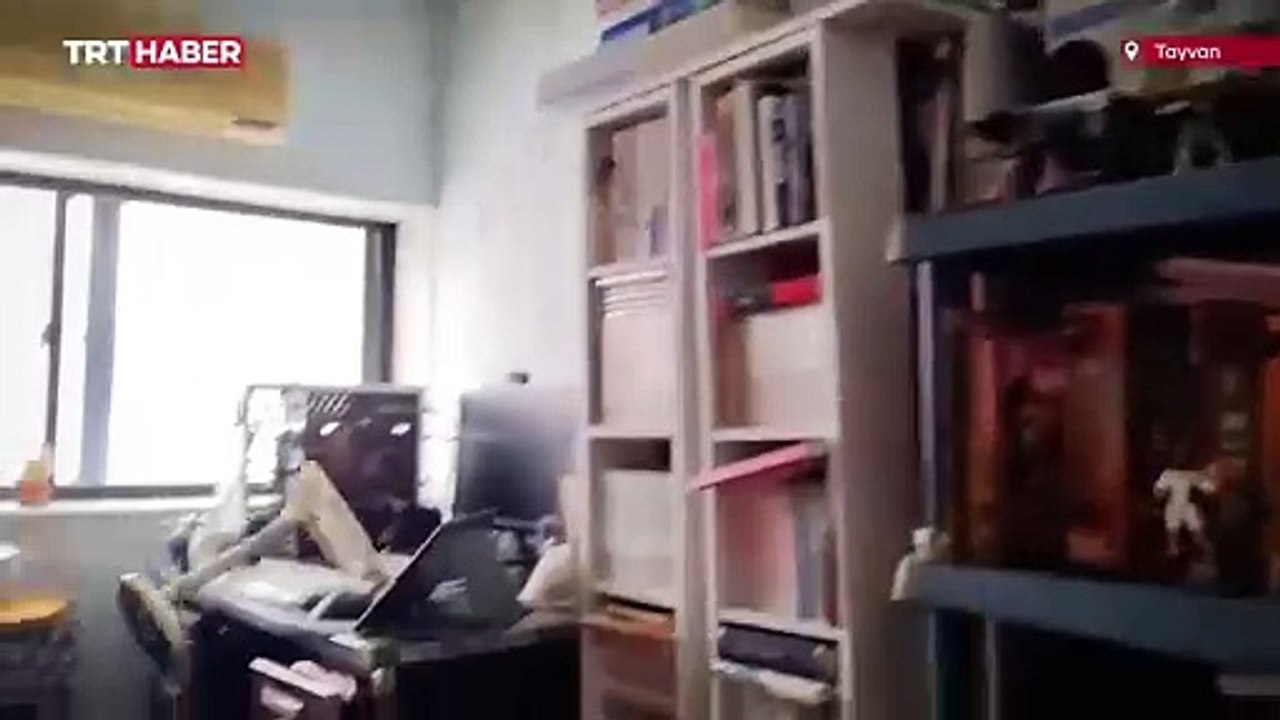 Tayvan'daki deprem anı