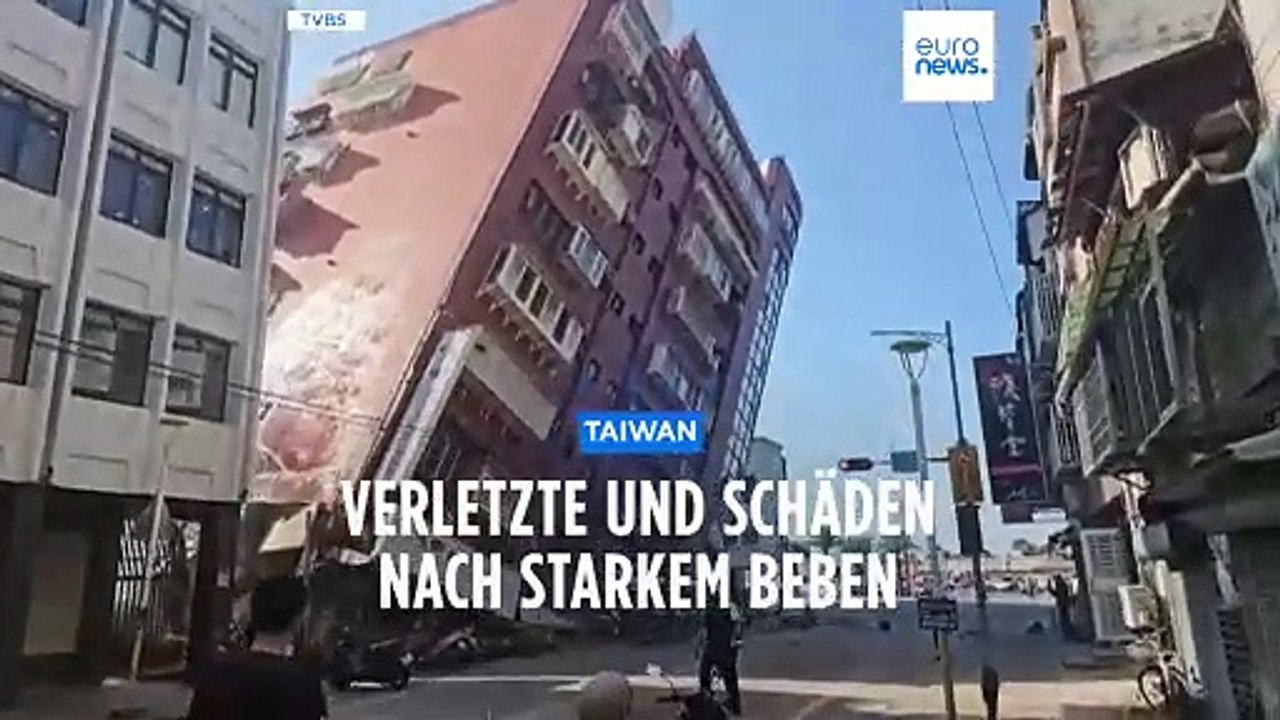 Tsunami-Warnungen nach schwerem Erdbeben in Taiwan
