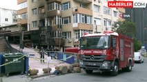 Beşiktaş'ta gece kulübü yangınında binanın son durumu görüntülendi