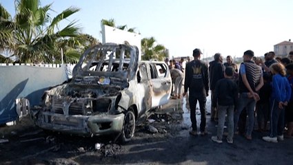 Aid workers’ vehicle hit in Israeli airstrike carried non-profit’s logo