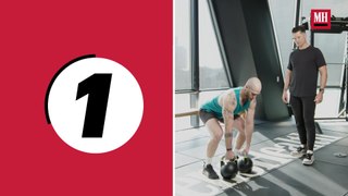 Killer 5-Minute Total-Body Kettlebell Descending Ladder Workout | Men’s Health Muscle