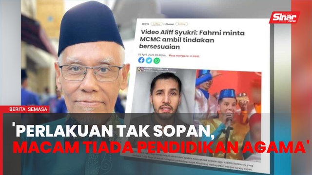 Mufti kesal tindakan Aliff Syukri