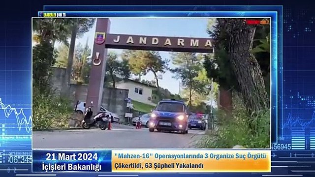 Mahzen-16 Operasyonlarında 3 Organize Suç Örgütü Çökertildi, 63 Şüpheli Yakalandı