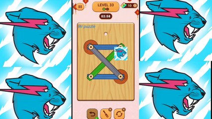 Wood nuts and bolts puzzle level 33