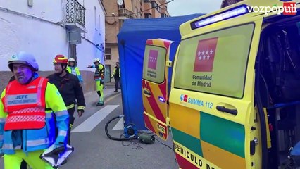 Un autobús municipal sufre un accidente contra un muro en Valdemoro