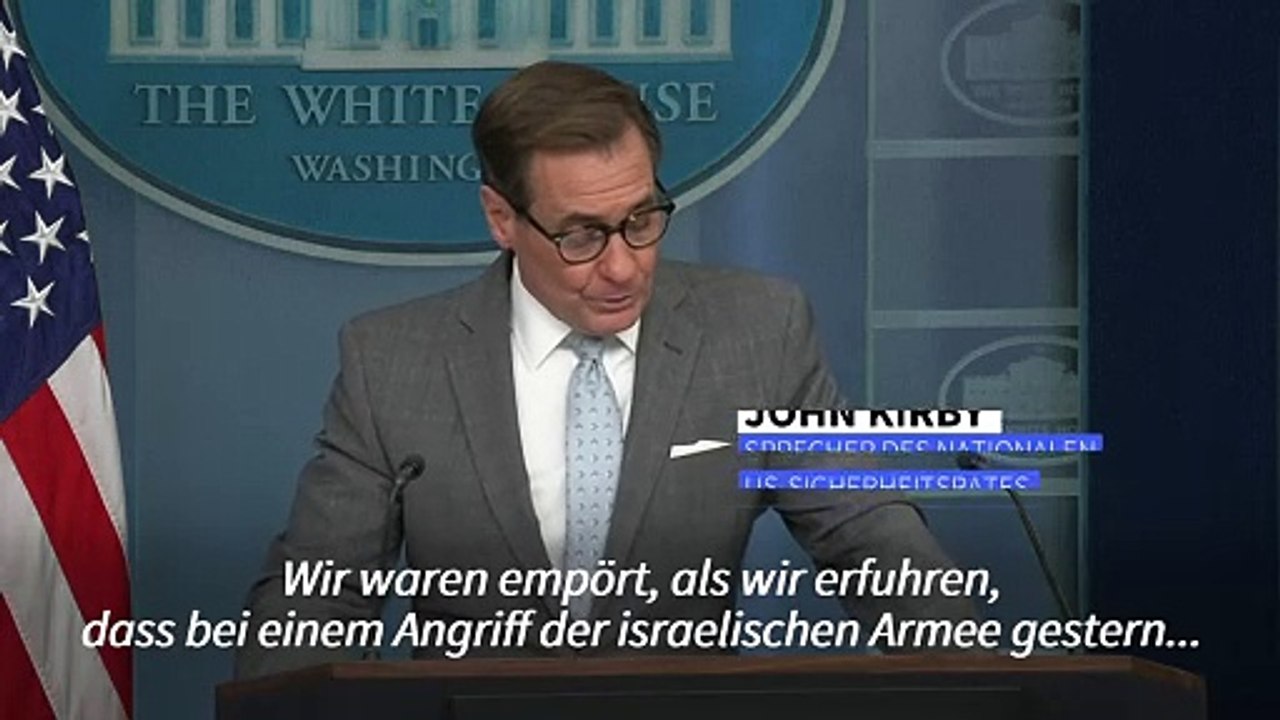 US-Regierung 'empört' über israelischen Angriff auf Helfer