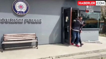 32 suçtan aranan dolandırıcı, turistlerin arasında gezerken yakalandı