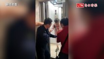 花蓮強震》北市老婦搭電梯遇強震受困 丈夫狂奔派出所求救（翻攝畫面）