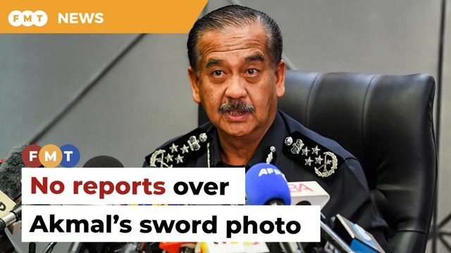 No reports lodged against Akmal over sword photo, says IGP