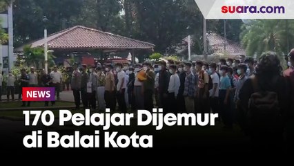 Ikut Konvoi Terindikasi Tawuran Jelang Buka Puasa, 170 Pelajar Dijemur di Balai Kota