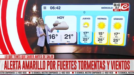 Atención: hay alerta amarillo por fuertes tormentas y vientos