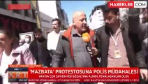 Van'da mazbata gerilimi sürüyor! Protestolara katılan Erkan Baş'a polisten gazlı müdahale