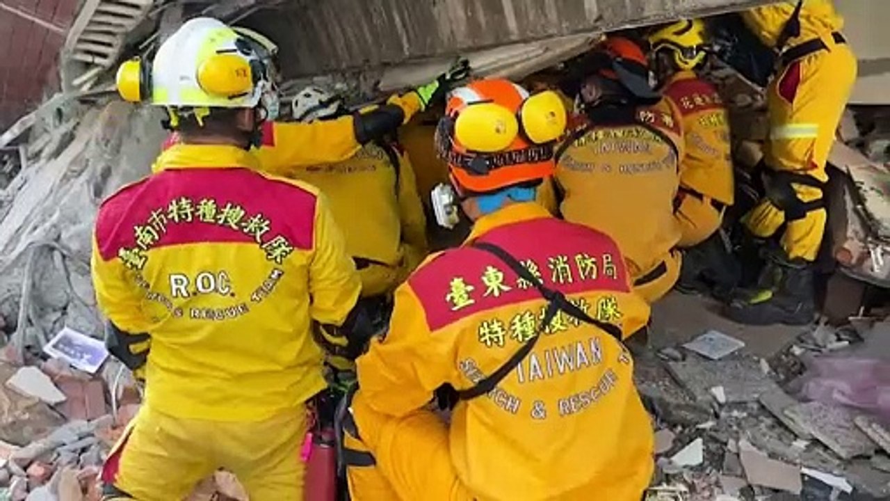 Erdbeben in Taiwan: Opferzahlen steigen - zwei Deutsche gerettet