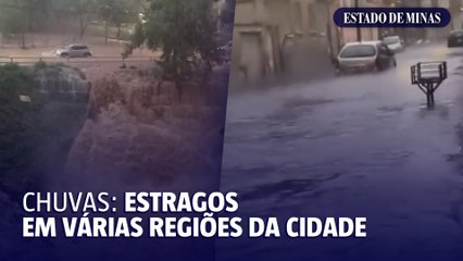 Estragos da forte chuva que atingiu BH na terça-feira