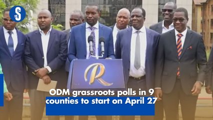 ODM grassroots polls in 9 counties to start on April 27