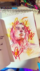 J’ai dessiné la couverture de mon livre de la main gauche, livre disponible sur brunograffer.com !