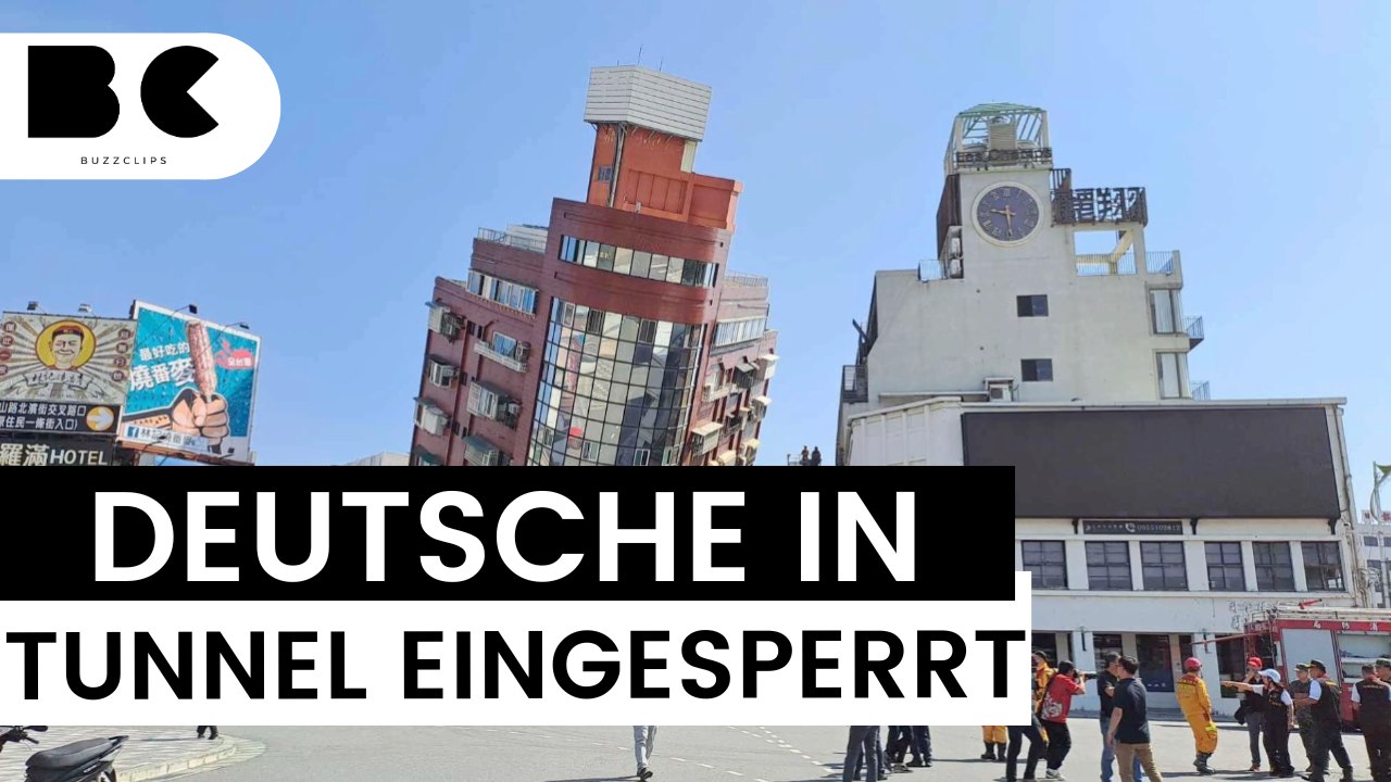 Taiwan: Deutsche nach Erdbeben in Tunnel eingeschlossen