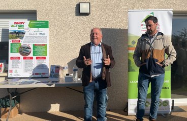Interviews de Bérenger Carrier et Pierre Colin lors de la visite du site Biométhagri 34 de Florensac