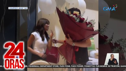 #KathDen, trending nang bigyan ng roses ni Alden Richards si Kathryn Bernardo | 24 Oras
