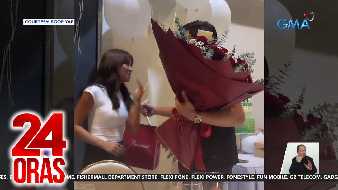 #KathDen, trending nang bigyan ng roses ni Alden Richards si Kathryn Bernardo | 24 Oras