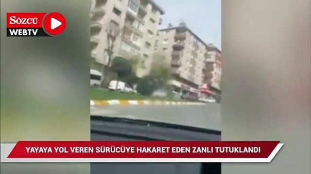 Bağcılar'da yayaya yol veren sürücüye hakaret eden zanlı tutuklandı