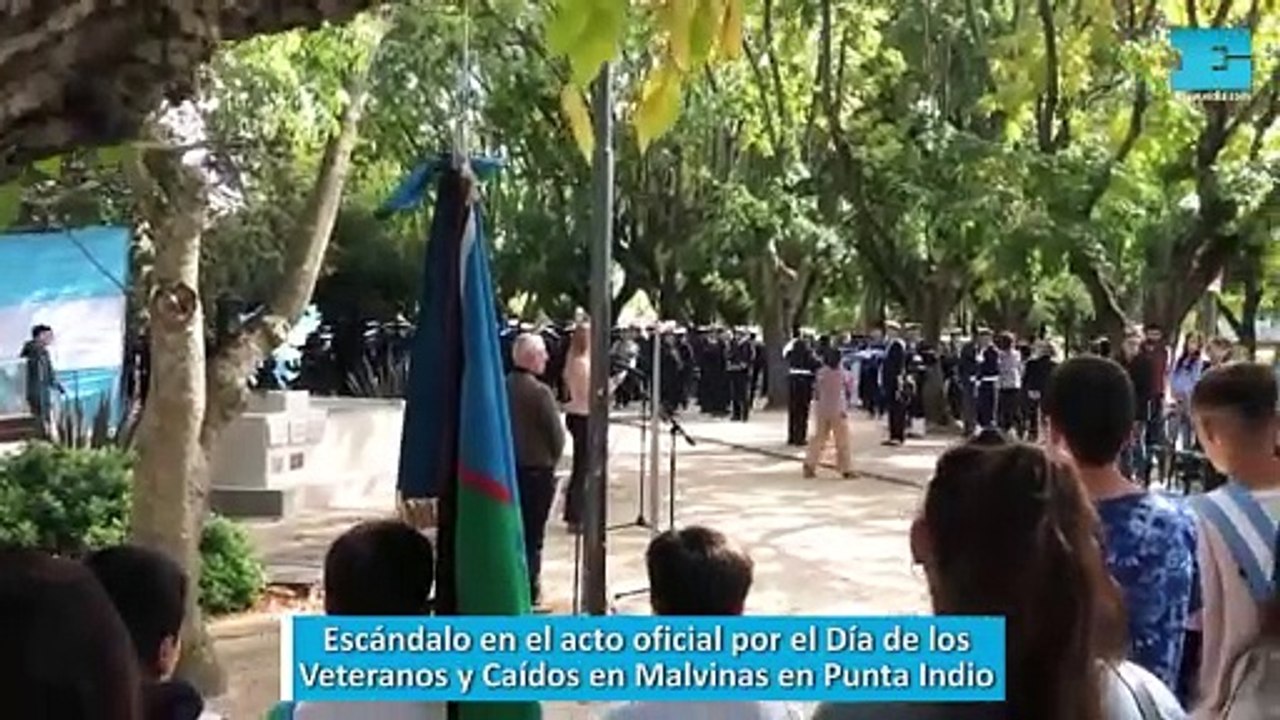 Escándalo en el acto oficial por el Día de los Veteranos y Caídos en Malvinas en Punta Indio