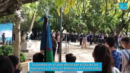 Escándalo en el acto oficial por el Día de los Veteranos y Caídos en Malvinas en Punta Indio