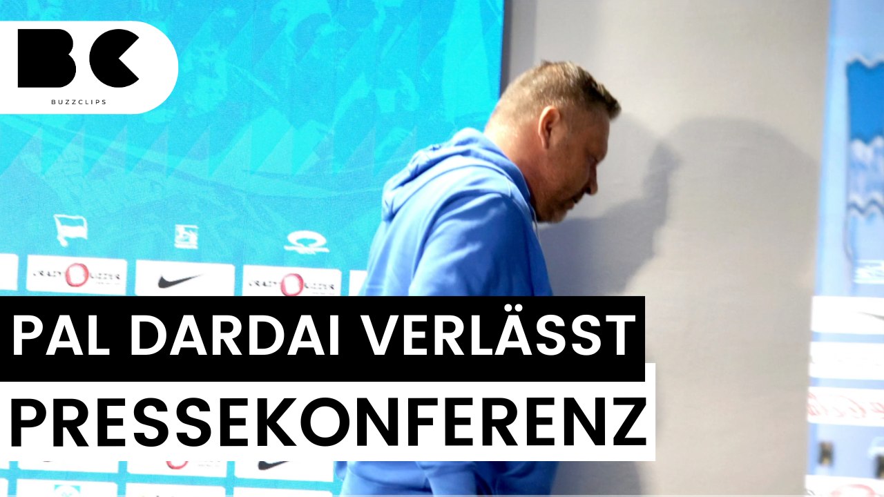 Hertha-coach dardai stürmt aus pressekonferenz!