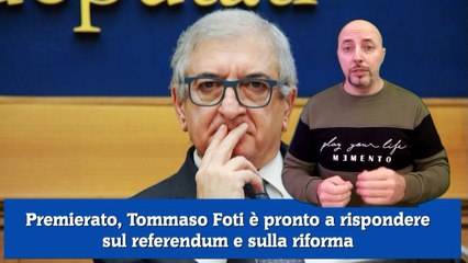 Premierato, Tommaso Foti è pronto a rispondere sul referendum e sulla riforma