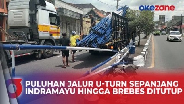Polisi Tutup Puluhan Jalur U-Turn Sepanjang Indramayu hingga Brebes Jelang Arus Mudik