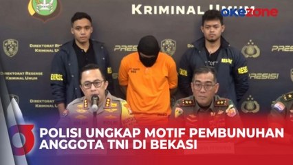 Motif Pembunuhan Anggota TNI di Bekasi Terungkap, Korban Sempat Diteriaki Begal