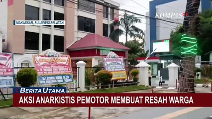 Buat Resah! Sekelompok Pemuda Makassar Buat Onar dan Bahayakan Pengguna Jalan