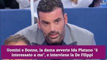 Uomini e Donne, la dama avverte Ida Platano è interessato a me, e interviene la De Filippi