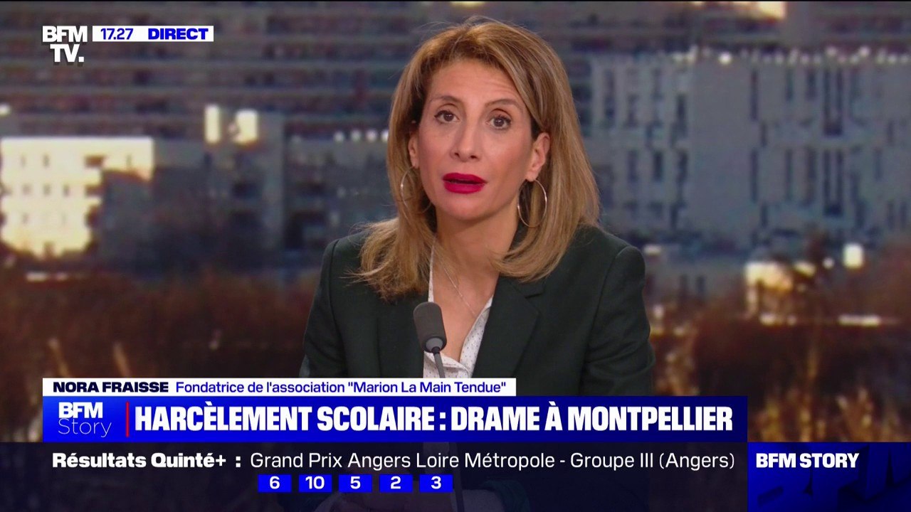 Harcèlement scolaire: "Il y a une volonté politique, du courage politique mais il n'y a pas de moyen", déplore la fondatrice de l'association "Marion La Main Tendue"