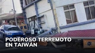 Poderoso terremoto en Taiwán