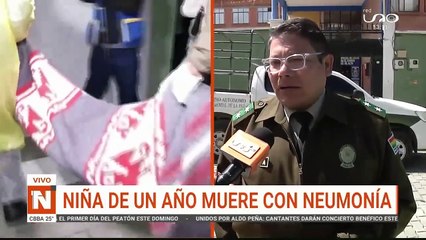 Una niña muere de neumonía