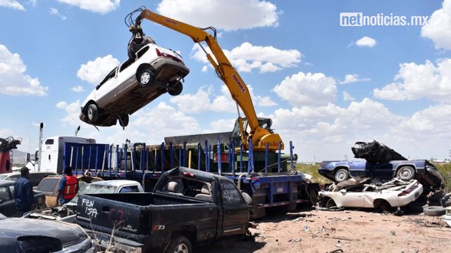 Albergan corralones de Juárez más de 7 mil autos usados en delitos