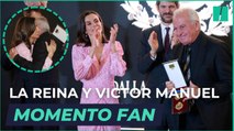 El momento fan de la reina Letizia con Víctor Manuel