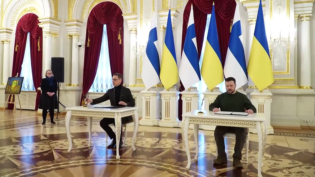 Finnland und Ukraine unterzeichnen Sicherheitsvereinbarung