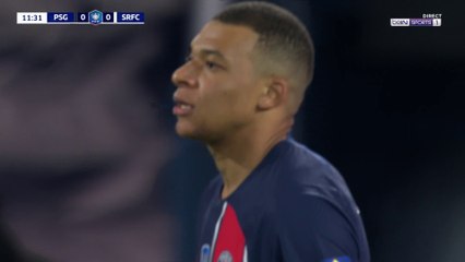 Coupe de France : Kylian Mbappé trouve déjà la barre !