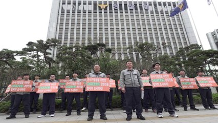 한화오션 노동자 "HD현대중공업 KDDX 기밀 유출 수사하라" / YTN