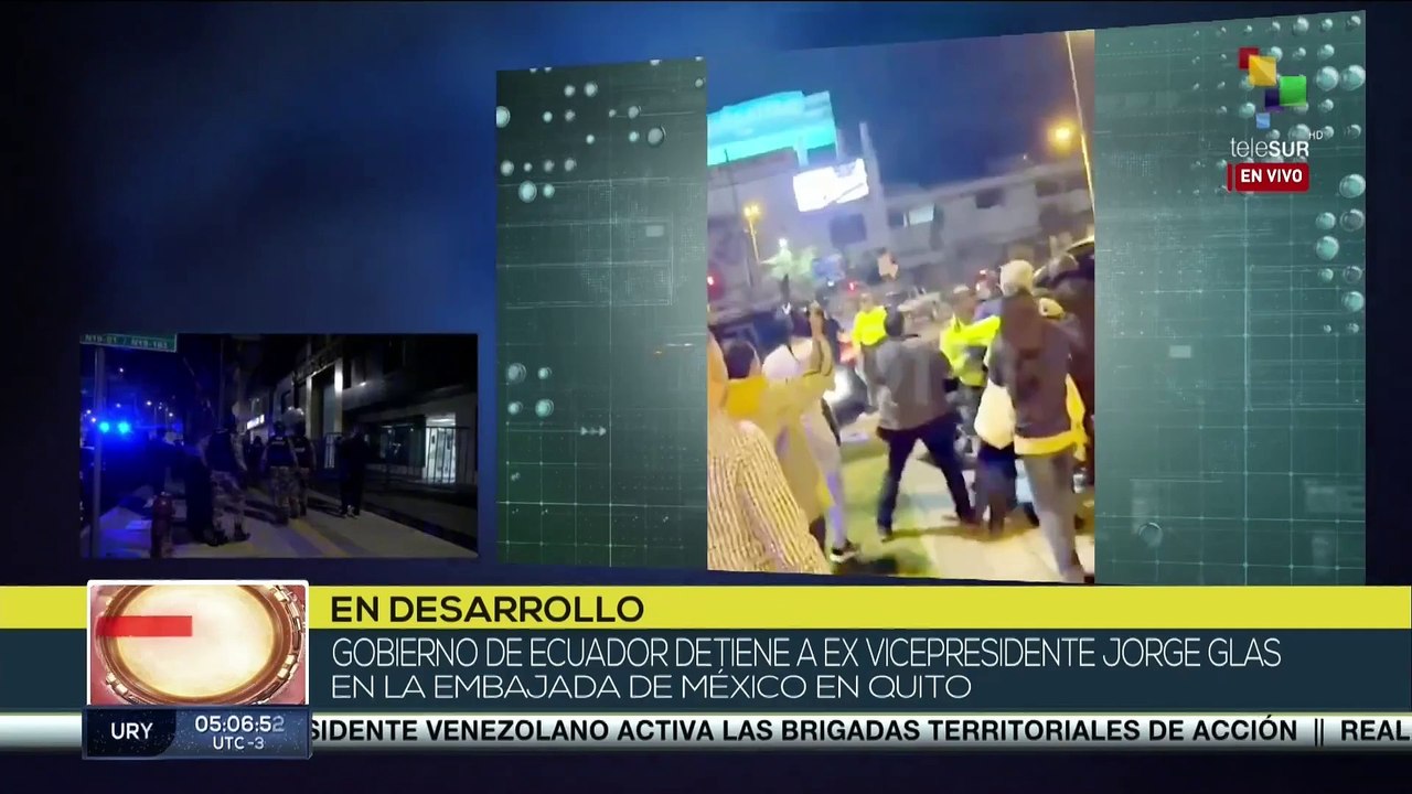 México rompe relaciones diplomáticas con Ecuador  tras la irrupción de la embajada mexicana en Quito