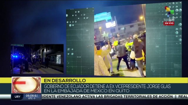 México rompe relaciones diplomáticas con Ecuador tras la irrupción de la embajada mexicana en Quito