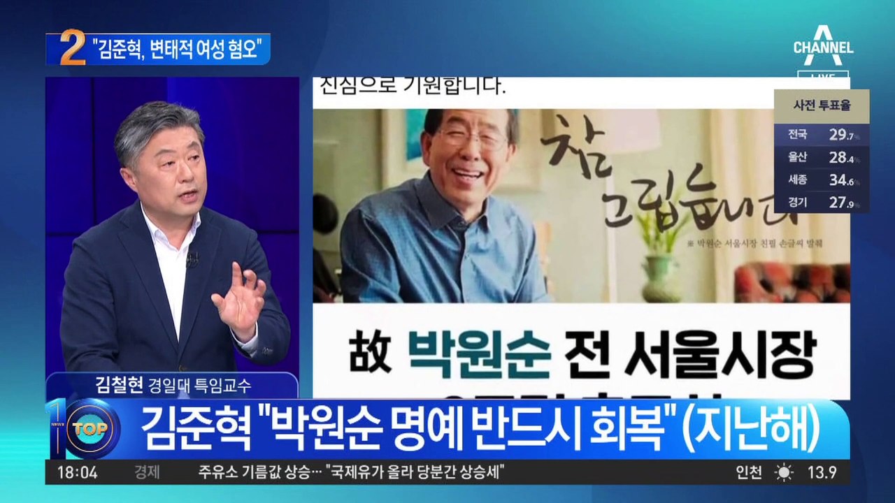김준혁, 2차 가해 논란…“박원순 명예 회복”