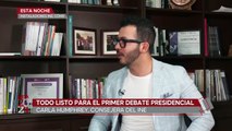 Preparativos para el Primer Debate Presidencial 2024 del INE. Pedro Gamboa, 05 de abril 2024