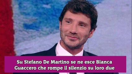 Su Stefano De Martino se ne esce Bianca Guaccero che rompe il silenzio su loro due