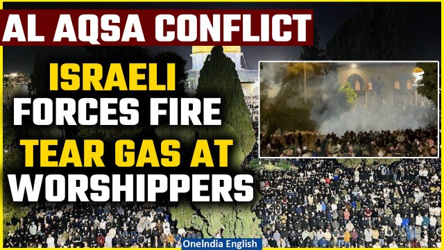 Al Aqsa: Violence Rock the Holy site; Israeli Forces fire tear gas at Worshippers | Oneindia
