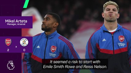 Arteta praises fringe players 'for taking their chance' in Luton victory