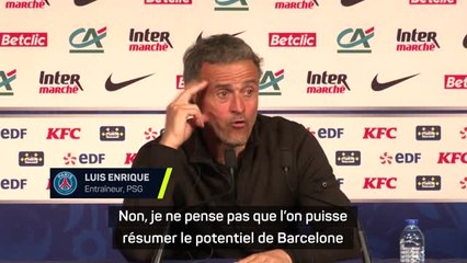 PSG - Luis Enrique ne veut pas résumer Barcelone à Lewandowski