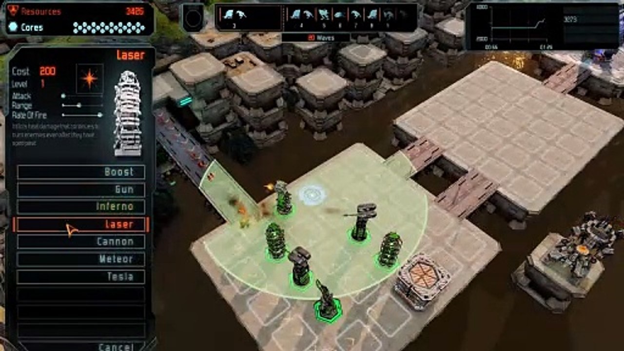 Defense Grid 2 - Display tattico